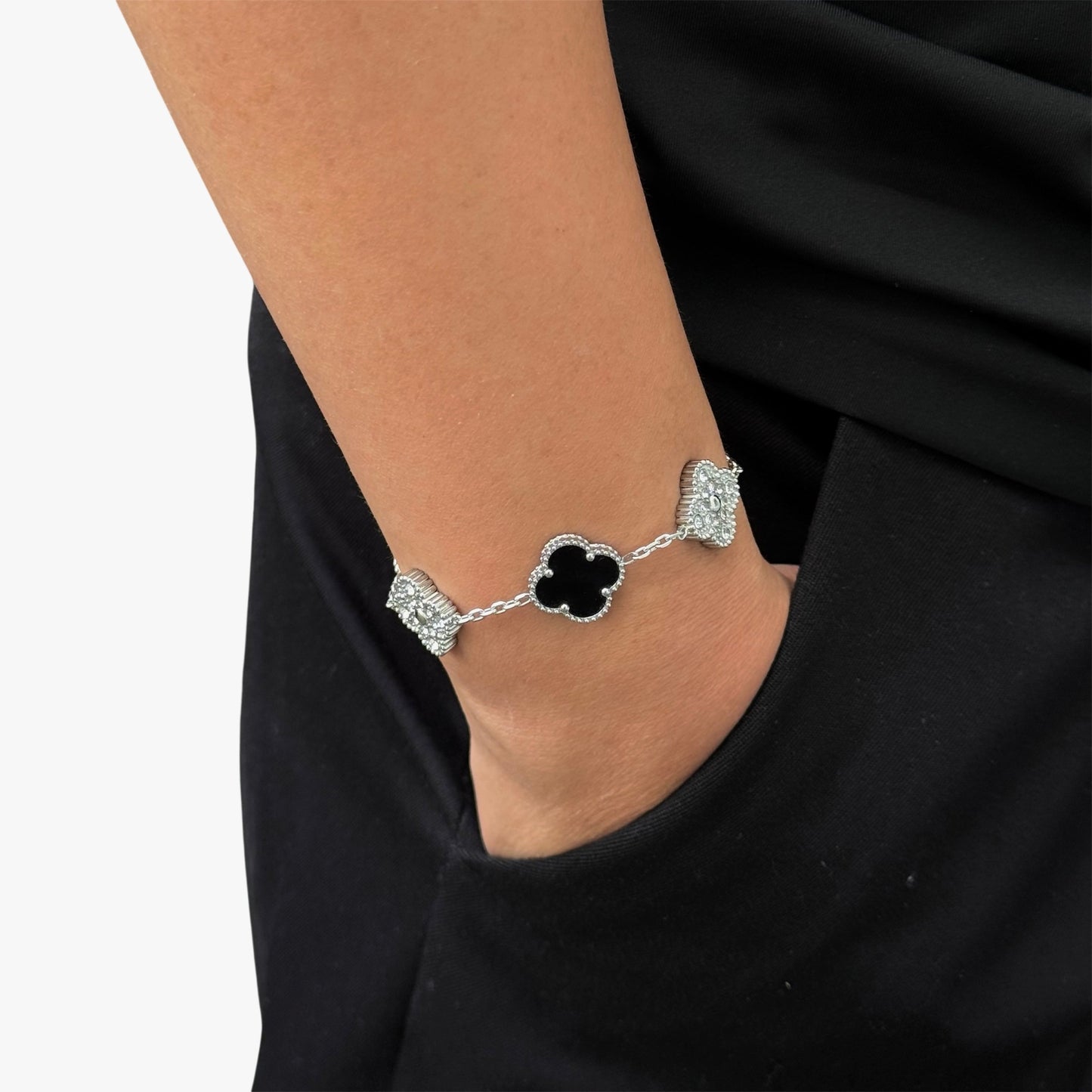 Crystal Clover Bracelet