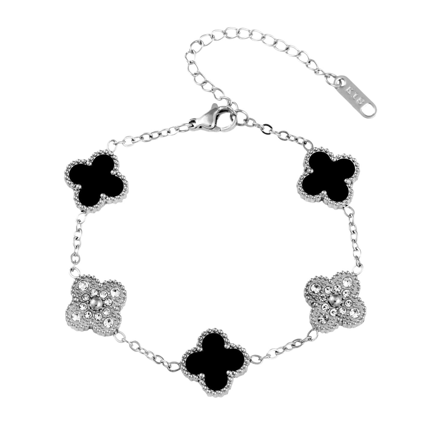 Crystal Clover Bracelet