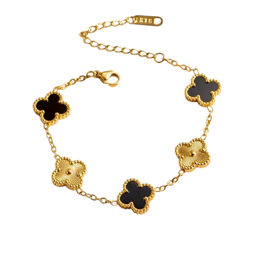 Bicolor Clover Bracelet